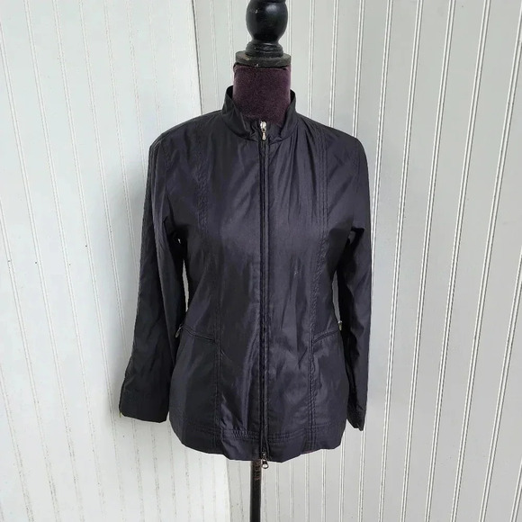 Nike Golf Clima-Fit Women’s Jacket Full Zip Lined Windbreaker Black Sz XS (0-2) - Picture 1 of 15